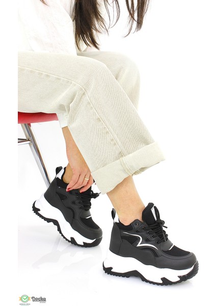 Kadın 10 cm Içten Gizli Dolgu Topuk Spor Ayakkabı FR5Y/SX15