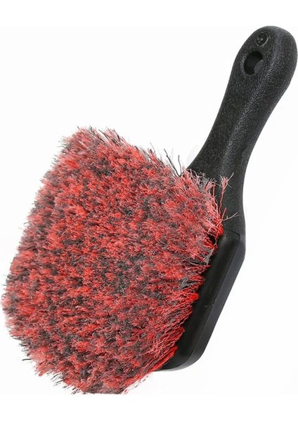 Kırmızı Kırçıllı Lastik ve Jant Fırçası