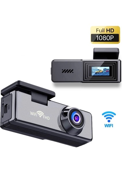 Dahili Wifi Mini Ekran 1080P Araç Kamerası