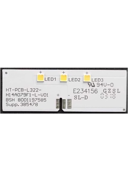 Buzdolabı Iç Aydınlatma Ledi 54X18 mm Buzdolabı Lambası LD79 HT-PCB-L322-H14A079B-L-V01 3 Çipli