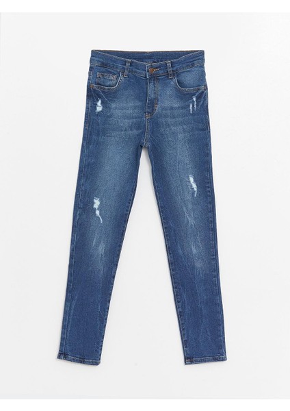 Beli Ayarlanabilir Lastikli Erkek Çocuk Jean Pantolon