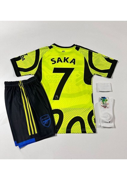 A.R.S.E.N.A.L 2023-24 Sezon Bukayo Saka Alternatif Çocuk Forması 4'Lü Set