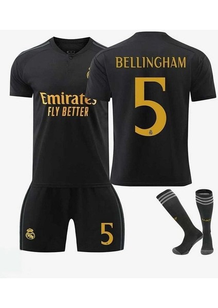 R. Madrid 2023-24 Yeni Sezon Jude Bellingham Çocuk Forması 3'Lü Set (Thırd Shirt)