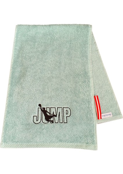 Nakışlı Sporcu Havlusu Pamuklu, Ter Emici Fitness Plates Boks Tenis Spor Havlusu