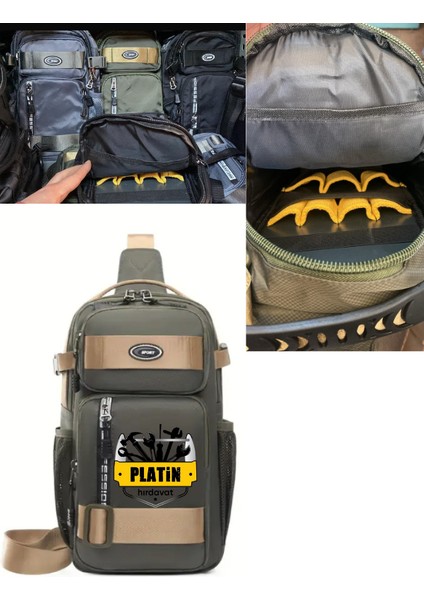 Cross Body Askılı Teknisyen Çanta Haki Yeşili PLT280001000120