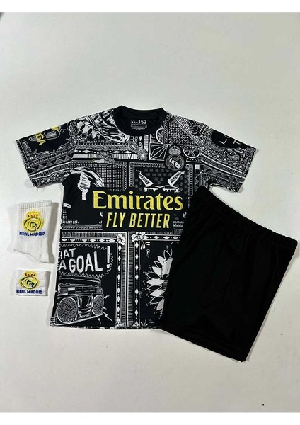 R. Madrid 2024/25 Jude Bellingham Özel Konsept Çocuk Forması 4'Lü (Armalı-Pre Match) fiyatları