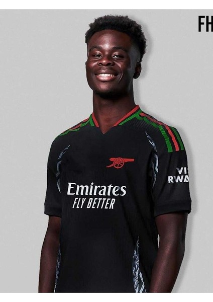 A.R.S.E.N.A.L 2024/25 Yeni Sezon Bukayo Saka Deplasman Forması (Black)