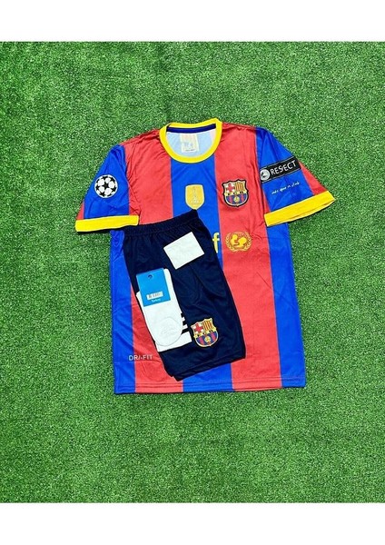 Fc. B.A.R.C.E.L.O.N.A 2011 Sampiyonlar Ligi Finali Lionel Messi Nostalji Çocuk Forması 4'Lü Set