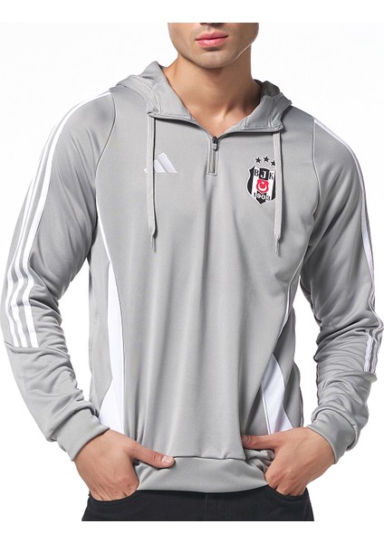 Adidas Beşiktaş Kapüşonlu Sweatshırt Gri 24-25 IR7551 modelleri