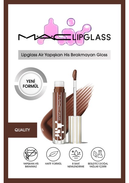 Lipglass Air Yapışkan His Bırakmayan Gloss - Qualıty