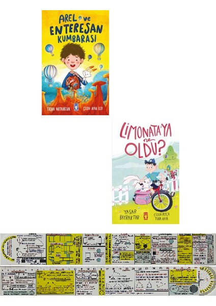 Yaşar Bayraktar 2 Kitap / Arel ve Enteresan Kumbarası + Limonataya Ne Oldu + Mat. Cetvel