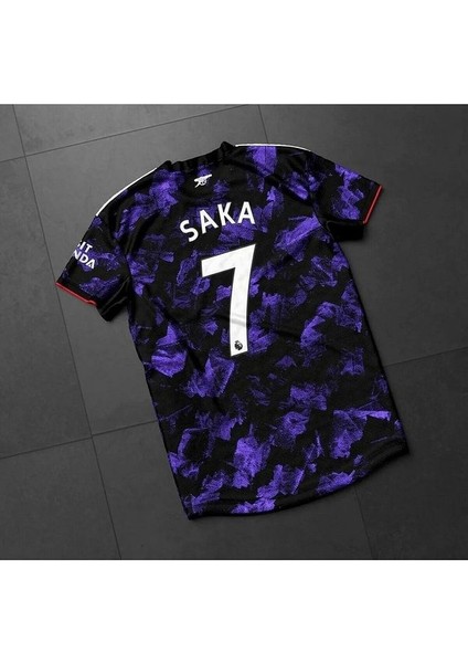A.R.S.E.N.A.L 2023/24 Yeni Sezon Bukayo Saka Özel Konsept Forması (Mor)