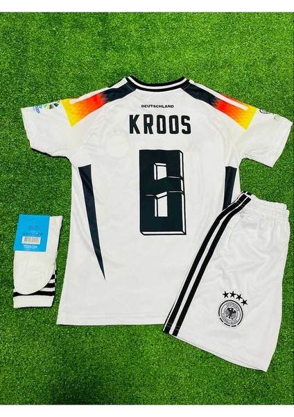 Almanya Euro 2024 Toni Kroos Iç Saha Çocuk Forması 3'Lü Set