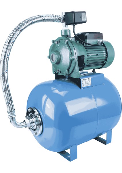 Varan 2HCP-160B Hıd/80 Lt Tanklı Çift Kademeli Hidrofor 2 Hp / 1.5 Kw, Trifaze 380 V, 30-40 Mss
