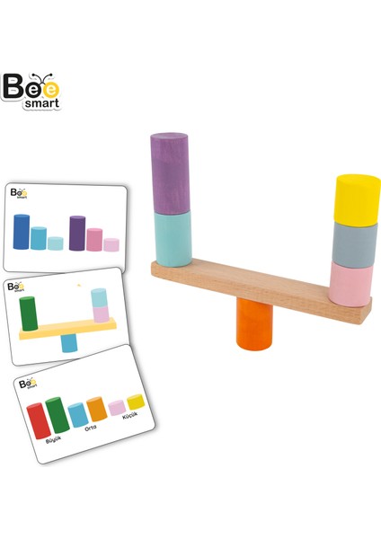 Renkli Silindir Yerleştirme Eğitici Silindir Montessori Oyuncakları fırsatları