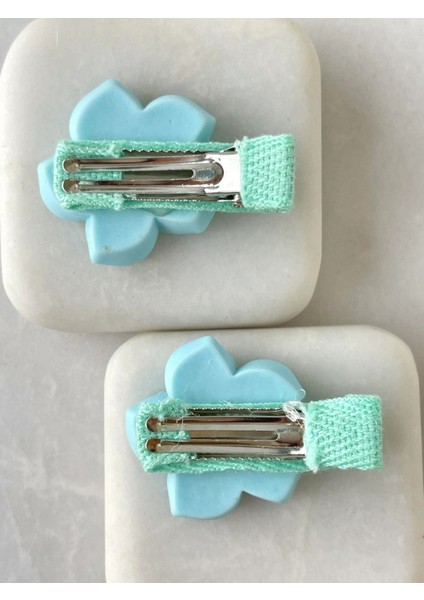 Mavi Renk Girdap Lotus Çiçek Model Çiftli Çocuk Pens Toka fiyatları