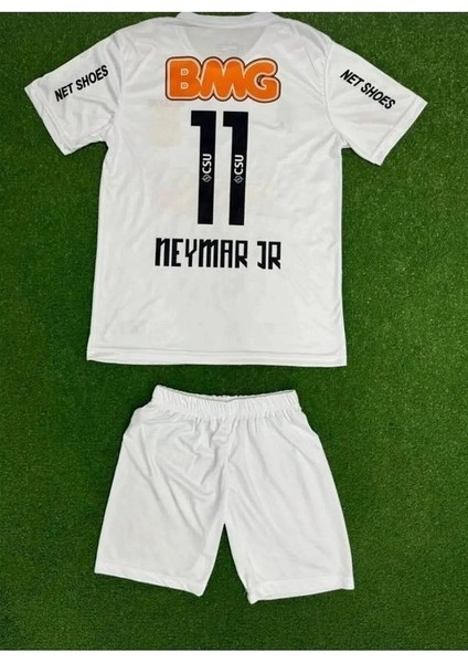 Santos Neymar Çocuk Forması +Şort+ Çorap 4'Lü Set