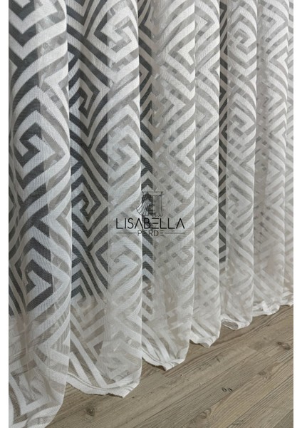 Versalux Ağır Gramajlı (1x3 Sık Pile Dikişli) Dökümlü Premium Tül Perde Beyaz Rengin Şıklığı