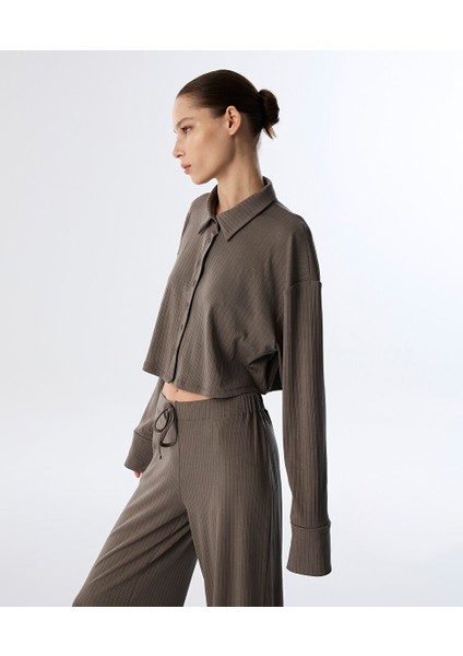 Dokulu Crop Gömlek TS1250025208005 modelleri