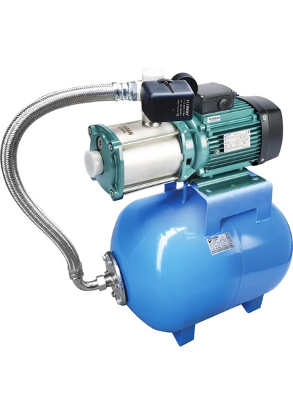 Varan BM2-9x6 HID/80 LT Tanklı Yatay Kademeli Hidrofor 3 HP / 2.2 kW, Monofaze 220 V, 43 - 67 Mss