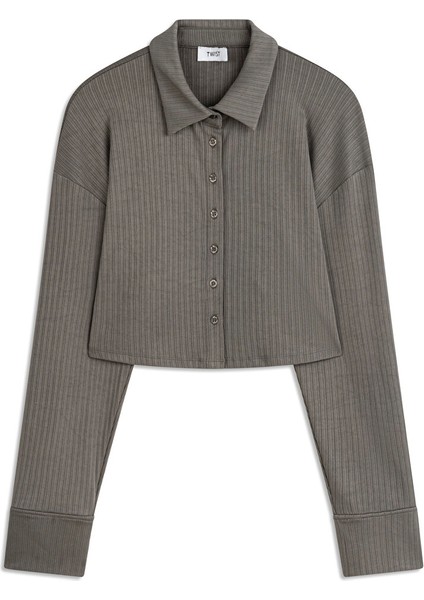 Dokulu Crop Gömlek TS1250025208005 indirimleri