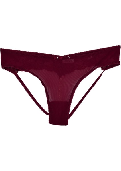 Kadın Ön Güpürlü Boncuklu Lastikli Külot 7023 BGL-ST04366