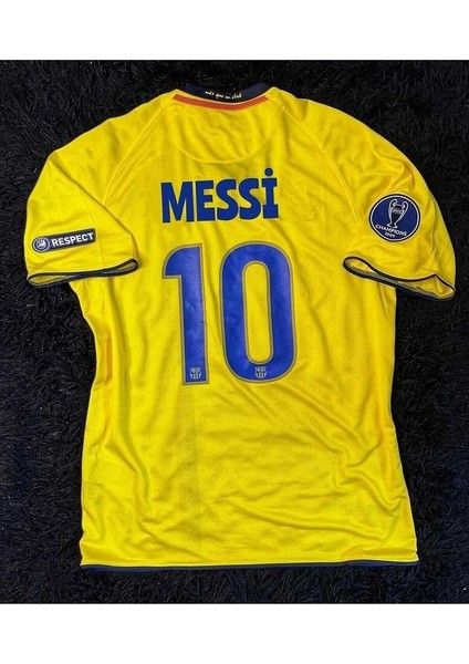 Fc. B.A.R.C.E.L.O.N.A 2008/09 Sezonu Lionel Messi Nostalji Forması (Yellow)