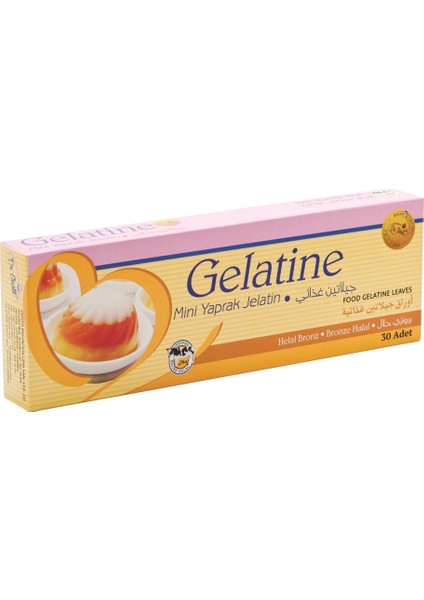 Yaprak Jelatin 100 gr Orijinal Kutulu