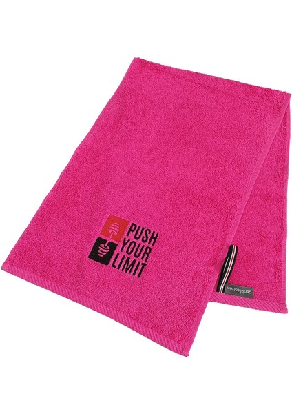 Nakışlı Sporcu Havlusu Ter Emici Pamuklu Fitness Plates Tenis Spor Havlusu