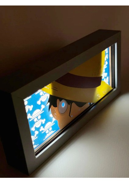 Luffy 3D Anime Lightbox Işıklı Kutu Tablo