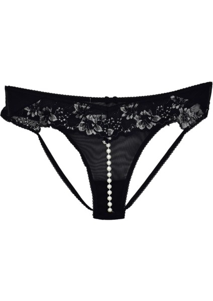 Kadın Ön Güpürlü Boncuklu Lastikli Külot 7023 BGL-ST04366
