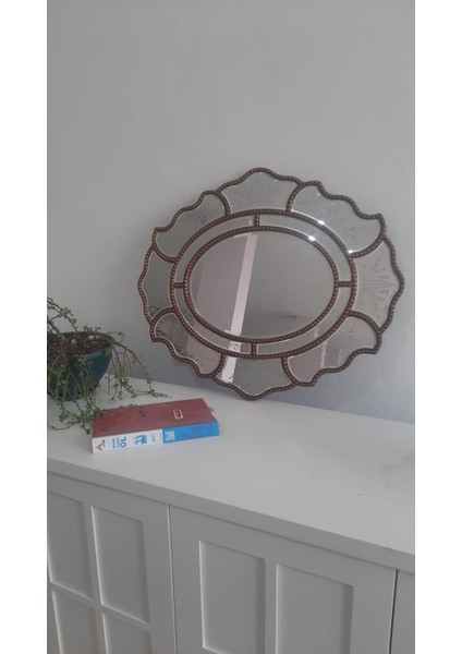 Bronz Çerçeveli Venedik Ayna