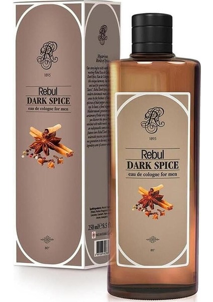 Dark Spice Kolonya Cam Şişe 250 ml