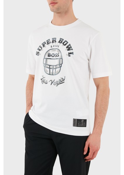 Baskılı Streç Pamuklu Relaxed Fit Bisiklet Yaka T Shirt Erkek T Shirt 50510816 100 fiyatları