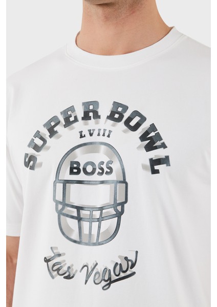 Baskılı Streç Pamuklu Relaxed Fit Bisiklet Yaka T Shirt Erkek T Shirt 50510816 100 indirimleri