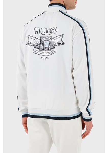 Logo Baskılı Pamuklu Regular Fit Şerit Detaylı Dik Yaka Sweat Erkek Sweat 50510098 100 modelleri