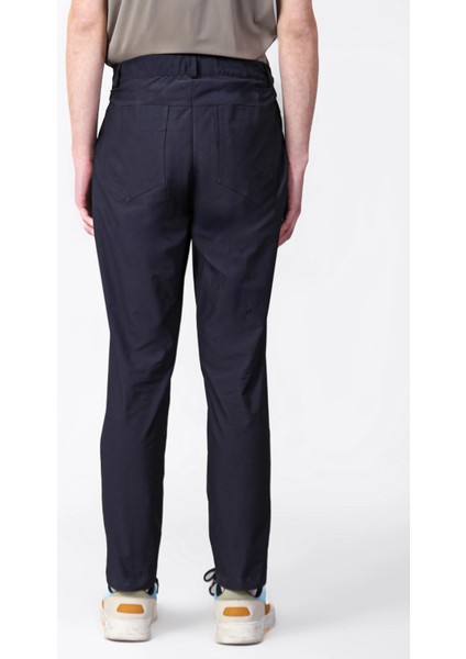 Isaora Regular Fit Normal Bel Düz Paça Su Itici Pantolon Erkek Pantolon ISR5111 Navy
