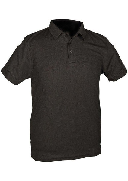 Quıck Dry Polo Sıyah T-Shırt