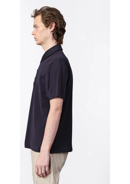 Isaora % 100 Pamuk Regular Fit Polo Yaka T Shirt Erkek Polo Yaka T Shirt ISR3303 Navy modelleri