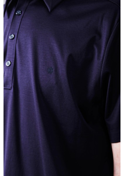 Isaora % 100 Pamuk Regular Fit Polo Yaka T Shirt Erkek Polo Yaka T Shirt ISR3303 Navy fırsatları