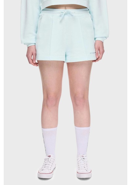 % 100 Pamuk Regular Fit Yüksek Bel Çimalı Short Bayan Short Lbnoosessfuso