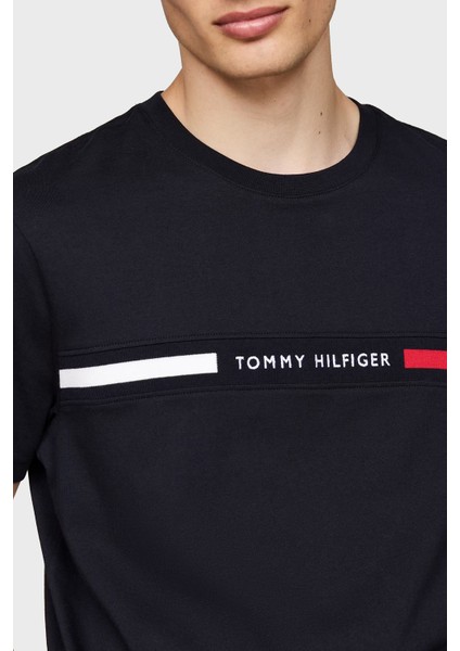 % 100 Pamuk Regular Fit Bisiklet Yaka Logolu T Shirt Erkek T Shirt MW0MW36498 Bds fırsatları