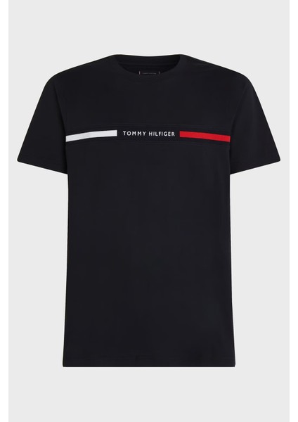 % 100 Pamuk Regular Fit Bisiklet Yaka Logolu T Shirt Erkek T Shirt MW0MW36498 Bds indirimleri