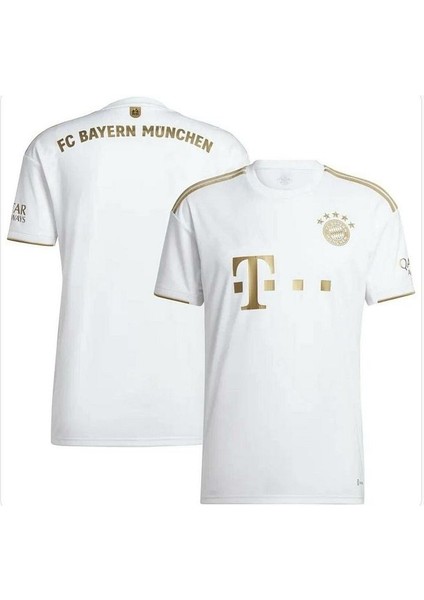 B.A.Y.E.R.N/M.Ü.N.İ.H 2021/22 Sezonu Isimsiz Iç Saha Forması (White-Gold)