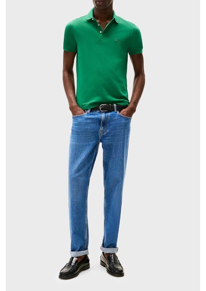 Streç Pamuklu Slim Fit Düğmeli Polo Yaka T Shirt Erkek Polo Yaka T Shirt MW0MW17771 L4F fiyatları