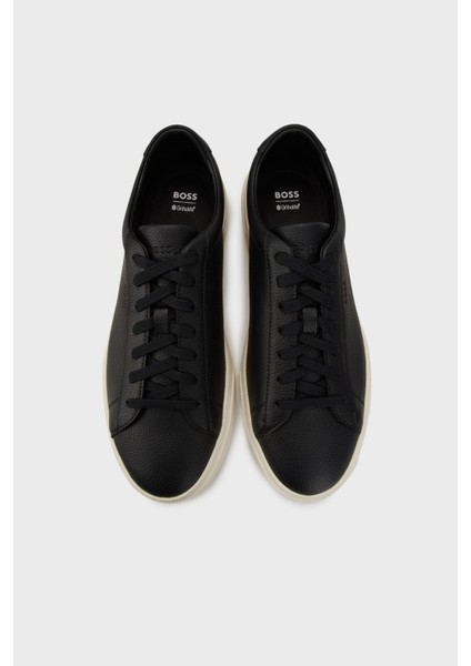 Logolu Deri Sneaker Ayakkabı Erkek Ayakkabı 50548716 002 fırsatları