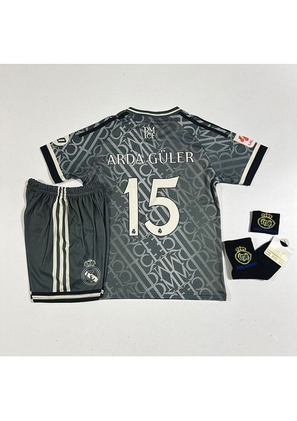 R.Madrid 2024/25 Yeni Sezon A.R.D.A-G.Ü.L.E.R Alternatif Çocukforması Armalı Set (Thırd Shırt)