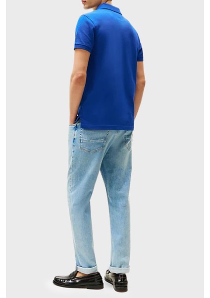 Streç Pamuklu Slim Fit Düğmeli Polo Yaka T Shirt Erkek Polo Yaka T Shirt MW0MW17771 D03 fiyatları
