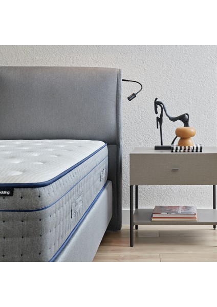Adapt Rest 3'lü Yatak, Baza, Başlık Set - Gri