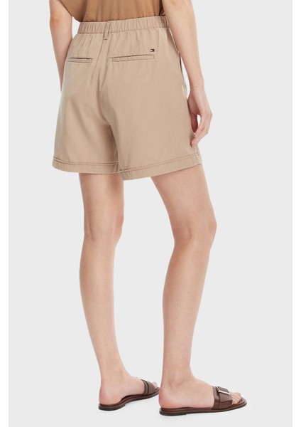Pamuk Karışımlı Regular Fit Normal Bel Cepli Short Bayan Short WW0WW44762 Aeg